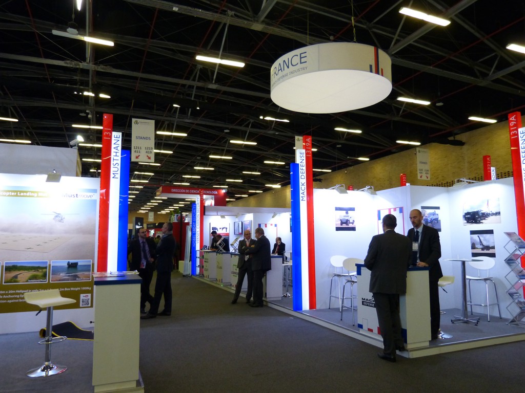 The French Pavilion at Expodefensa 2015. (David Oliver)