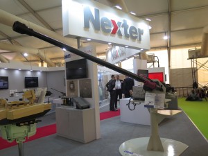 Nexter present at Defexpo 2016 a range of his product including the new canon 40CTA