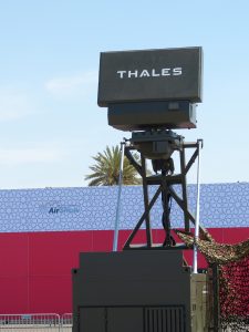 The Thales GroundMaster 200 radar was on display. (David Oliver)