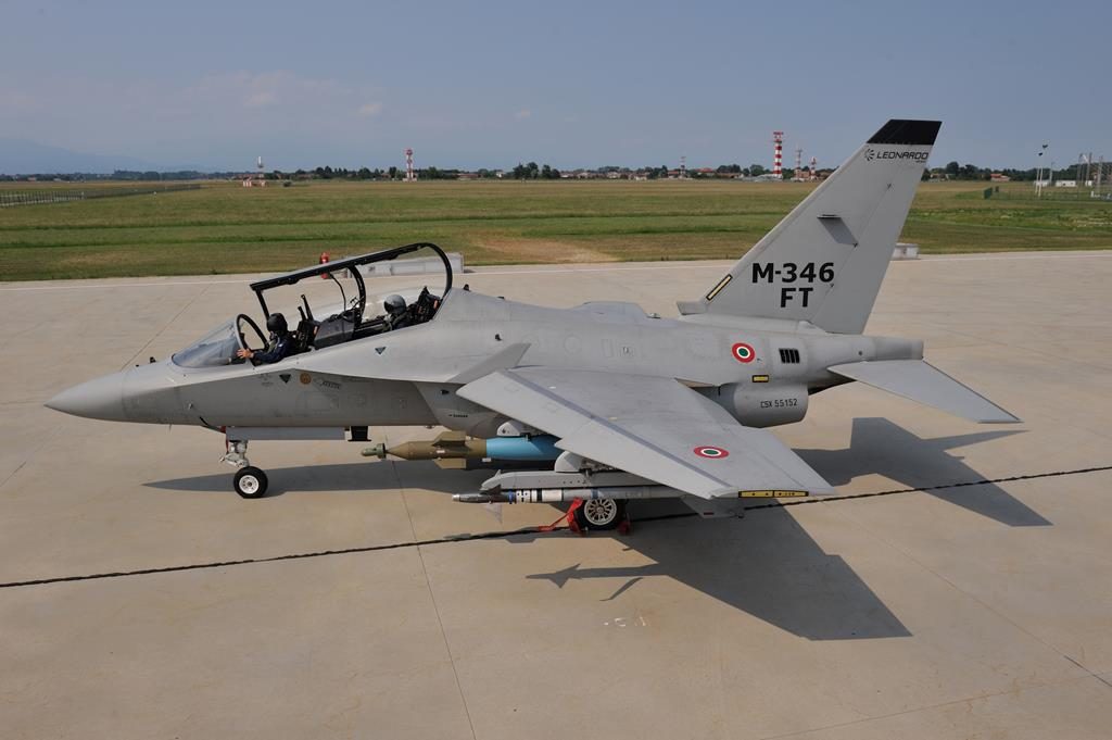 Leonardo is proposing its M-346 in the Fighter Trainer version, which can also be used in a variety of combat and support roles. (Leonardo)