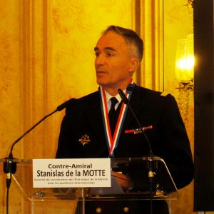 Rear-admiral Stanislas de la Motte, the new chief of International Affairs at the French Navy GHQ. © J.-M. Guhl