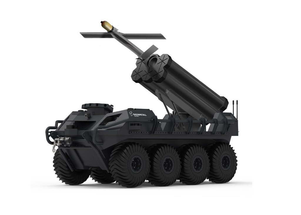 Rheinmetall presents the world’s first unmanned ground vehicle equipped