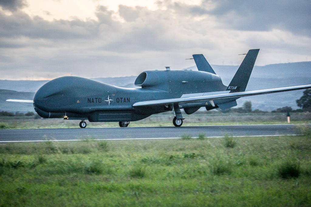 First NATO AGS Remotely Piloted Aircraft Ferries to Main Operating Base