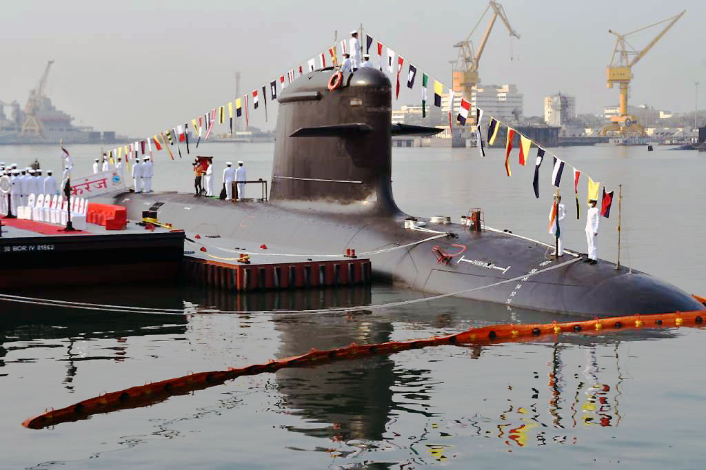 Commissioning of INS Karanj, the third Indian Kalvariclass submarine