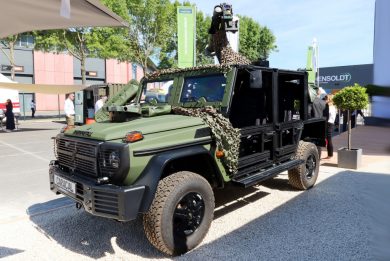 Rheinmetall unveils its Caracal light airborne vehicle at Eurosatory