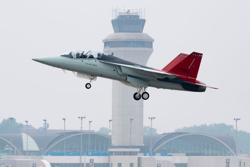 first T-7A Red Hawk flight by USAF pilot