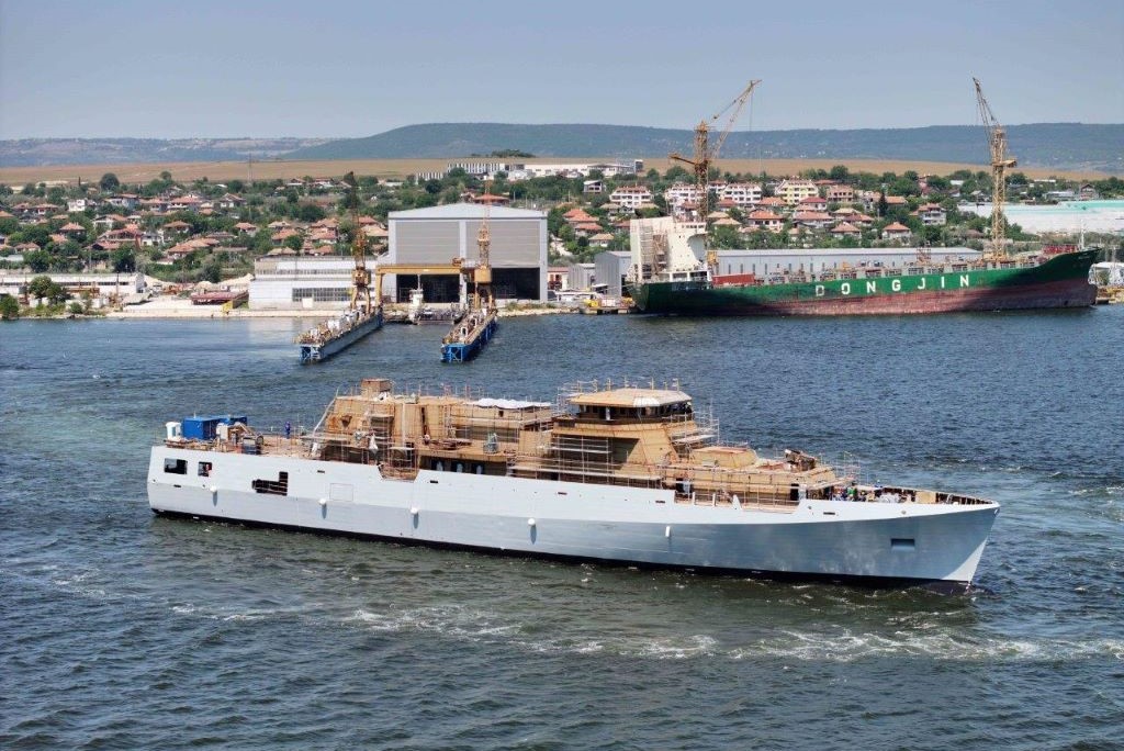 MTG Dolphin Launching of the first MMPV for the Bulgarian Navy