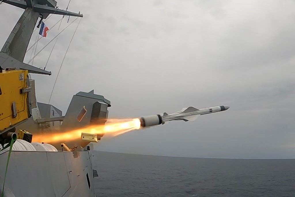 Successful firing of new generation Exocet missile from French frigate