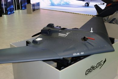 Saha Expo 2026 – Turkish Aerospace Industries unveils Gölge, a piston-engine “baby-Anka III”